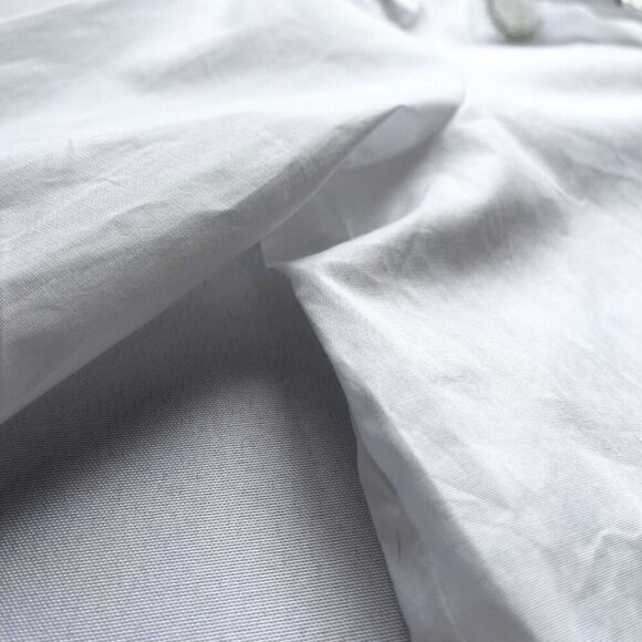 JASON WU WHITE BEADED EMBELLISHED SCALLOPED COLLAR SHIRT - S - Picture 10 of 16